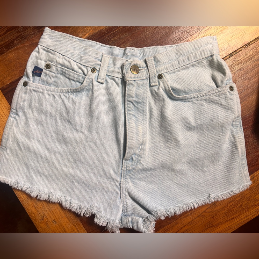Vintage Chic denim cheeky shorts